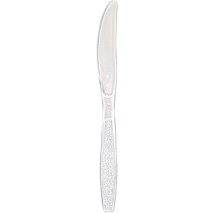 S3601C Clear Heavy Weight Polystyrene Knives (Bulk) -