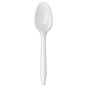 P2203W/PPTSB25W White Medium 
Weight Polypropylene Spoons 
(Bulk) - 1000