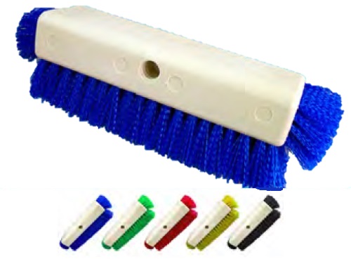 T03115 Yellow 10&quot; Dual Surface Deck Brush - 1