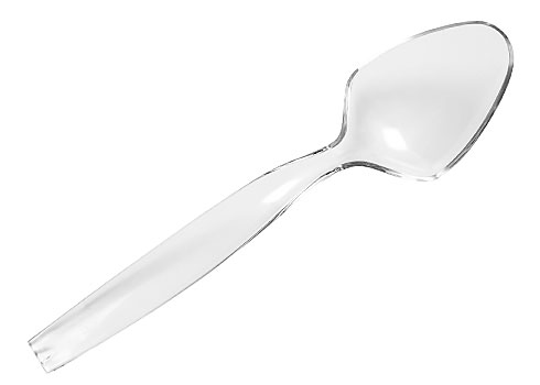 U8150.CL Clear 9&quot; Plastic  Serving Spoons - 144