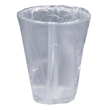 BWKWRAPCUP Translucent Wrapped 9oz Plastic Cups - 1000