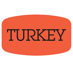 EP-049 &quot;Turkey&quot; Labels - 1000