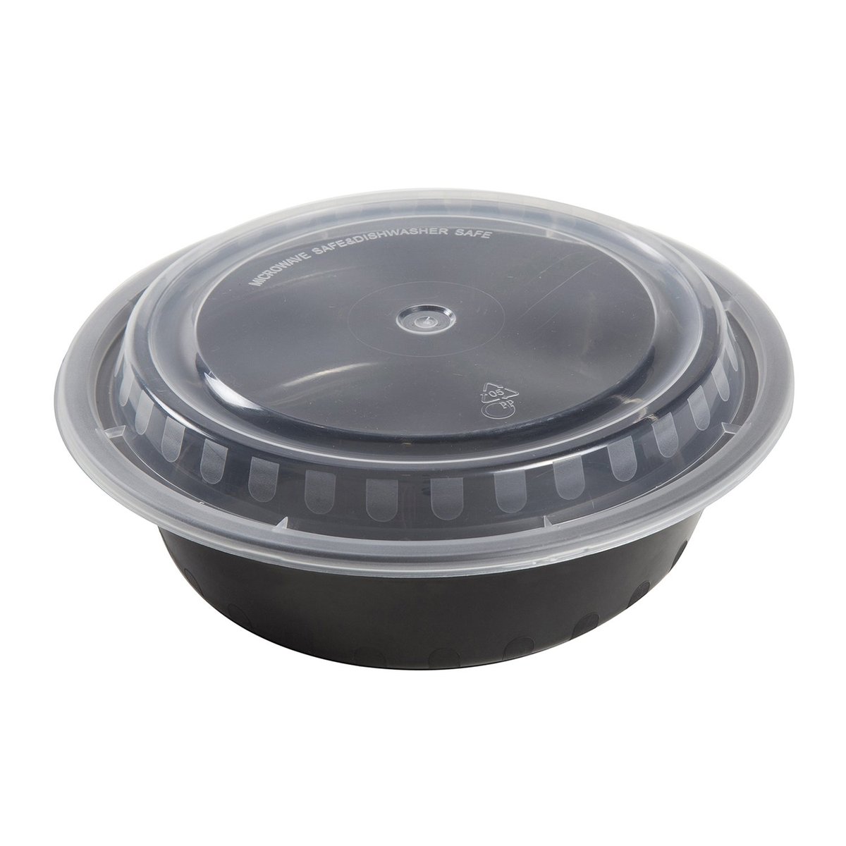 17CPRB16/TGCR16B Black 6&quot; 
(16oz) Round Microwavable 
Combo Pack - 150