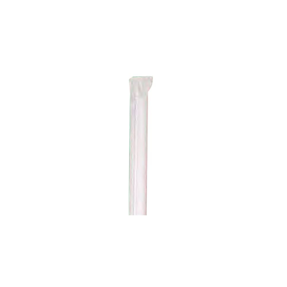 1244031 Giant Red 7.75&quot; Stripped Wrapped  Straw -
