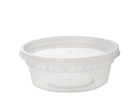 DC08240C Clear Injection 
Molded 8oz. Deli Containers w/ 
Lids - 240