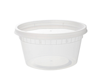 DC12240C Clear Injection 
Molded 12oz. Deli 
Containers w/ Lids - 240
