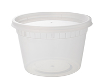 DC16240C Clear 16oz. Injection 
Molded Deli Containers and 
Lids - 240
