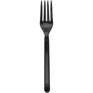P1505B Black Heavy Weight Polypropylene Forks (Bulk) -