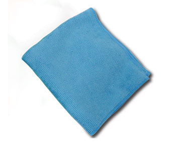 BWK16BLUCLOTHV2 Blue 16x16 Microfiber Cloths - 24
