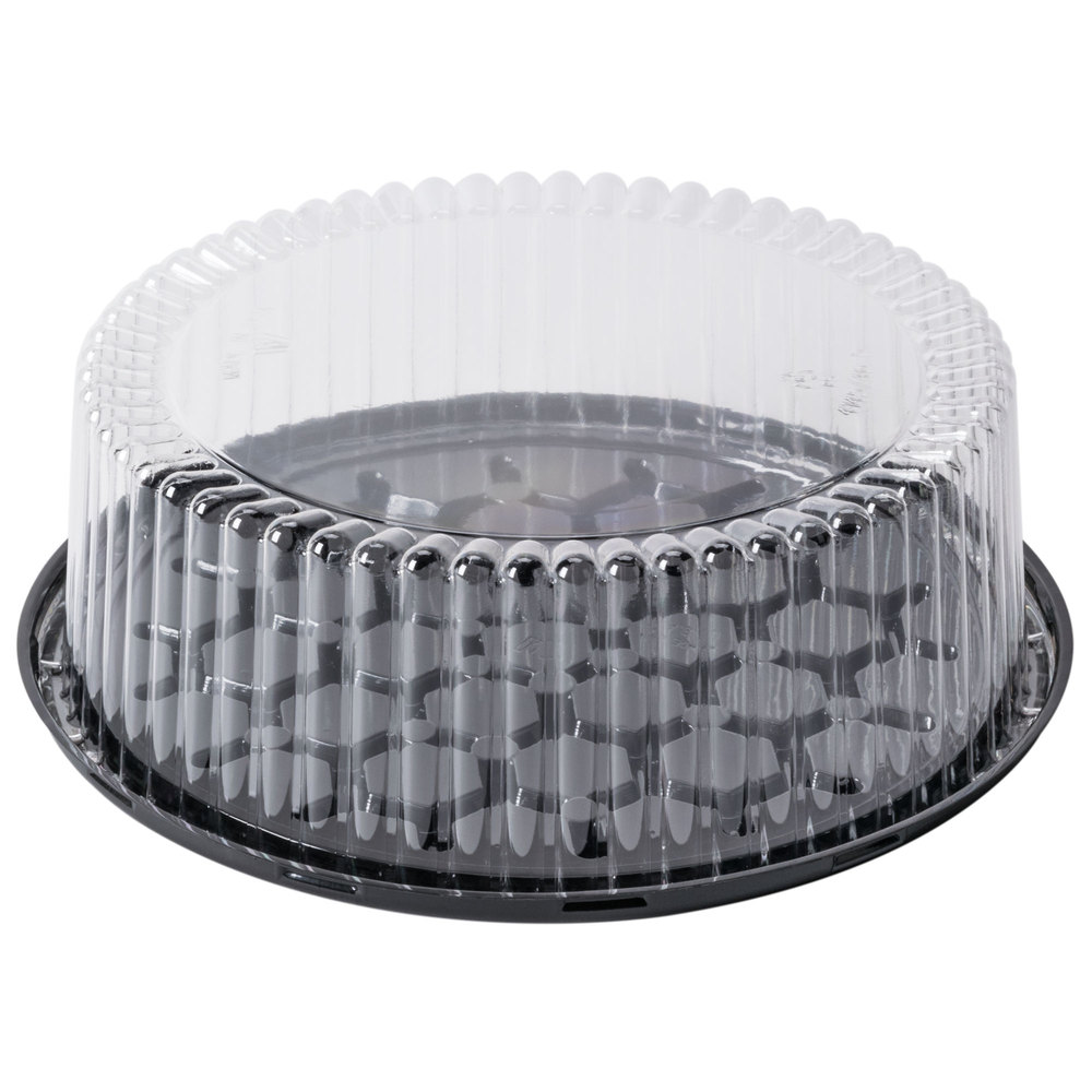 G33-1 Black 10&quot; DisplayCake
1-2 Layer Cake Bases with Dome
Lids - 80