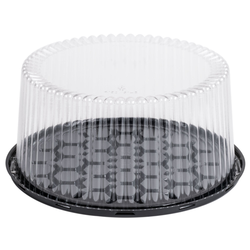 G40-1 Black 10&quot; DisplayCake
Deep Cake Bases with Dome
Lids - 80