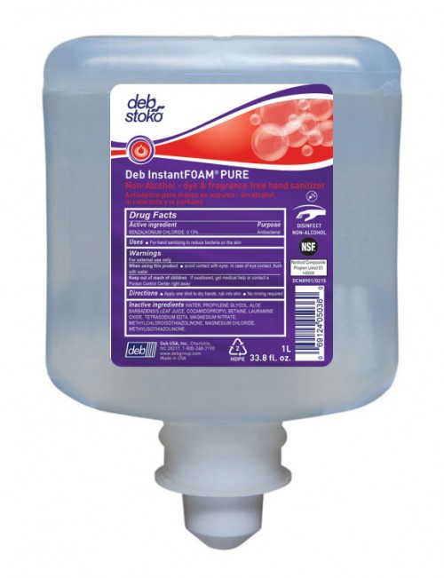 55854/55857 InstantFOAM 
Non-Alcohol PURE Hand 
Sanitizer - 6 (6/1 Liter)