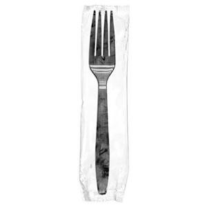 S1601FB Black Individually Wrapped Heavy PS Forks - 1000