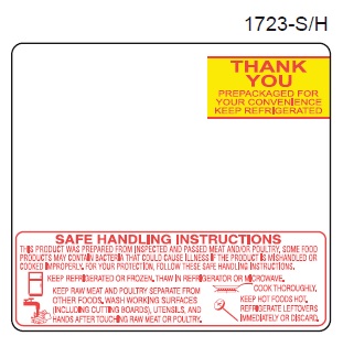 1723-S/H/X1723-S/H
Toledo 325 w/printed
Safe Handling Red/Yellow -
15000 (30/500)