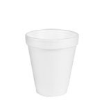 6J6 White 6 oz. Foam Cups - 1000(40/25)