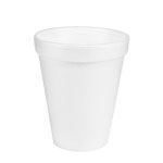 10J10 White 10 oz. Foam Cups - 1000(40/25)