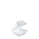50HT1 White 5&quot; Foam Medium Sandwich Container - 500