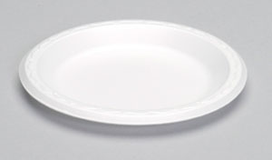 LAM07 7&quot; White Laminated Foam
Plate - 1000 (8/125)