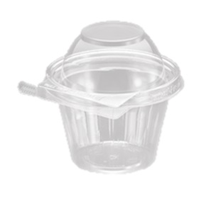 TS8CCRD Clear 8 oz.
Safe-T-Fresh Tamper Resistant
Parfait Cups with Dome Lid -
272