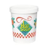 KHB32A-86926 Hearty Soup 32oz. Paper Food Container w/