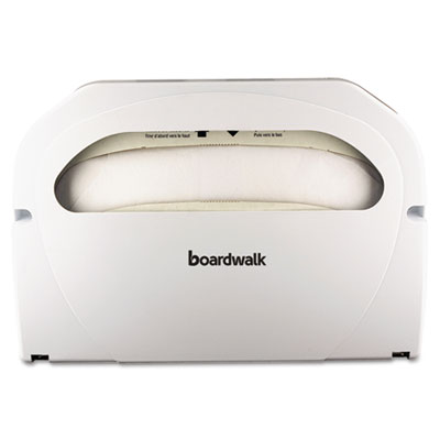 BWKKD100 White Plastic
Wall-Mount Toilet Seat Cover
Dispenser (for 1/2 fold
inserts) - 1