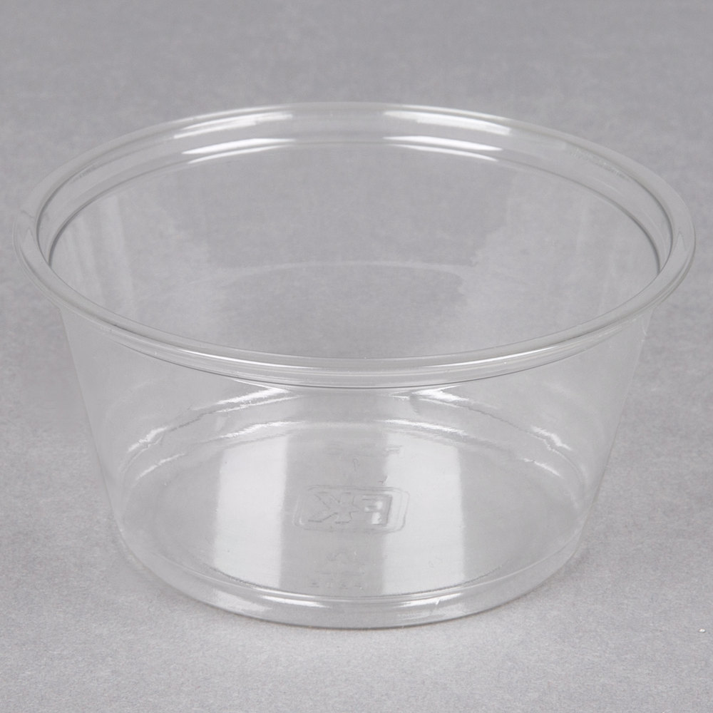 9501008 RD5 Alur Clear 5oz. Round Containers - 1000(20/50)