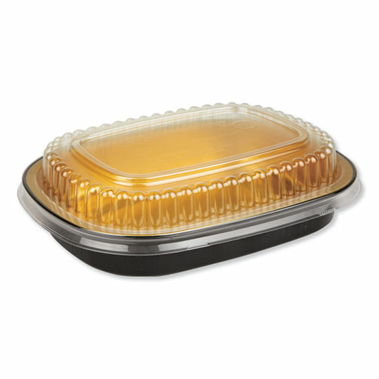 4201-55-100WDL/22BGCB Small 
Gold Foil Container with Lid 
(Gourmet-To-Go) - 100