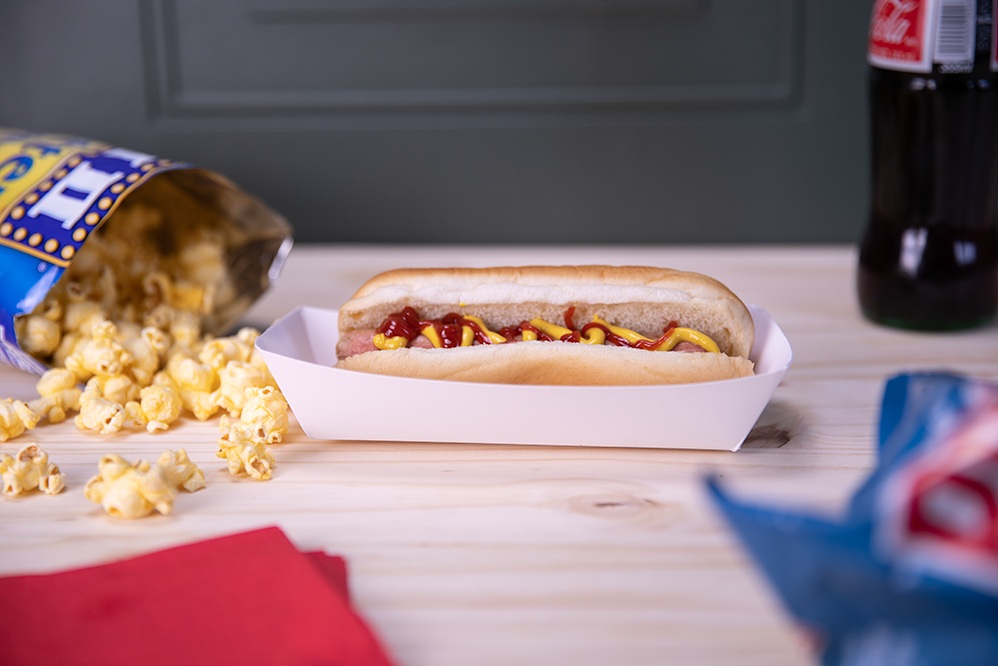 0709 7" White Hot Dog Tray -  1000 (4/250)