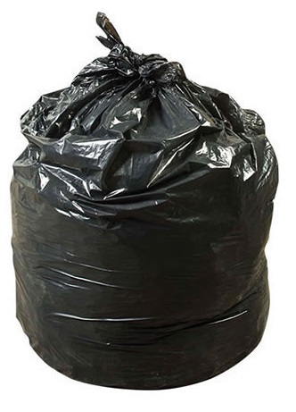 SL3858150K Black 38"x58" 1.5  Mil. 60 Gal. Can Liners - 