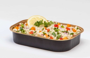 4204-80-25CWLDL Silver Gourmet  to Go 14.5"x9" w/ Dome Lid 