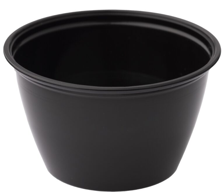 ASB400B Black 4oz Plastic  PolyPro Portion Cups - 2500 